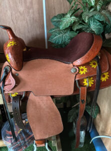 Premium Leather Sunflower Saddle